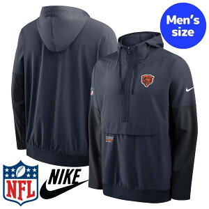 yz NFL Atg Y AE^[ EBhu[J[ WPbg Wp[ iCL Nike VJSExA[Y Chicago Bears Nike Sideline Anorak Half-Zip Hoodie Jacket