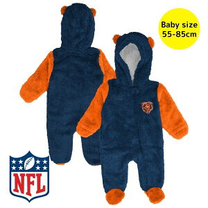 yz NFL Outerstuff AE^[X^bt xr[pRRt[Xt[hthJo[I[ qpAE^[WPbg VJSExA[Y Chicago Bears Stay Napping Fleece Bunting Full-Zip Sl