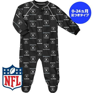 yzy0-4ΗpTCYz NFL xr[ELbYTCY Jo[I[ p[X oYj Outerstuff AE^[X^bt XxKXEC_[X Las Vegas Raiders Allover Print Raglan Full-Zip Sleepe