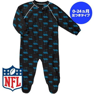 yzy0-4ΗpTCYz NFL xr[ELbYTCY Jo[I[ p[X oYj Outerstuff AE^[X^bt JCiEpT[Y Carolina Panthers Allover Print Raglan Full-Zip Sleepe
