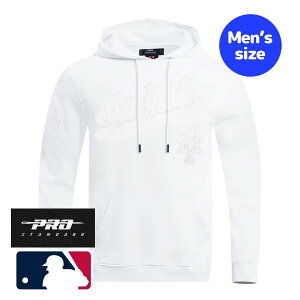 �y���������z MLB���� ���W���[���[�O�I�t�B�V���� �����Y �p�[�J�[ �g���[�i�[ �����g�b�v�X �v���X�^���_�[�h Pro Standard ����� �j���[���[�N�E���b�c NEW YORK METS WHITE OUT DOUBLE KNIT PULLOVER HO