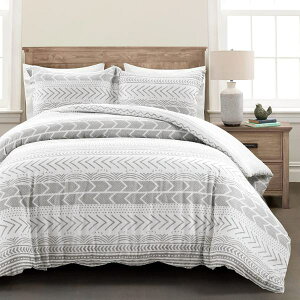 �y���������z ���{�����׃u�����h Lush Decor ���b�V���E�f�R�[�� Hygge Geo �|���z�c�J�o�[�Z�b�g�iGray & White�j �z�c�J�o�[ �ӂƂ�J�o�[ ���J�o�[ �͗l�ւ� �Q��