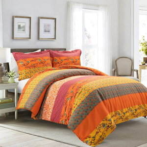 �y���������z ���{�����׃u�����h Lush Decor ���b�V���E�f�R�[�� Royal Empire �|���z�c�J�o�[�Z�b�g�iTangerine�j �z�c�J�o�[ �ӂƂ�J�o�[ ���J�o�[ �͗l�ւ� �Q��