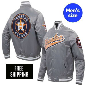 �y���������z Pro Standard �v���X�^���_�[�h MLB ���W���[���[�O �����Y �i�C�����W���P�b�g �X�^�W���� �A�E�^�[ �W�����p�[ �e�r�Y�� �q���[�X�g���E�A�X�g���Y HOUSTON ASTROS SCRIPT TAIL SATIN JACKET