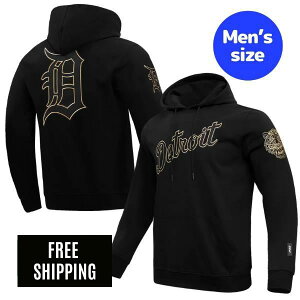 �y���������z Pro Standard �v���X�^���_�[�h MLB ���W���[���[�O �����Y �p�[�J�[ �g���[�i�[ �t�[�f�B�[ �����g�b�v�X �O�c���� �f�g���C�g�E�^�C�K�[�X DETROIT TIGERS BLACK & GOLD DK HOODIE