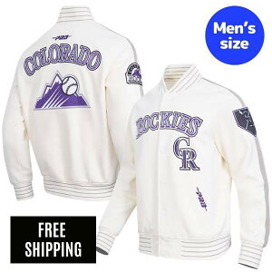 �y���������z Pro Standard �v���X�^���_�[�h MLB ���W���[���[�O �����Y �A�E�^�[ �X�^�W���� �o�[�V�e�B�W���P�b�g �W�����p�[ �R�����h�E���b�L�[�Y COLORADO ROCKIES CURRENT LOGO PRO GAME DAY DOUBLE KNIT J