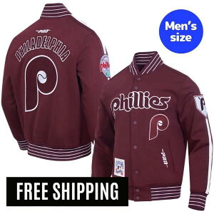�y���������z MLB ���W���[���[�O �����Y �A�E�^�[ �W���P�b�g �X�^�W���� �o�[�V�e�B�W���P�b�g �v���X�^���_�[�h Pro Standard �t�B���f���t�B�A�E�t�B���[�Y PHILADELPHIA PHILLIES COOPERSTOWN LOGO PRO G