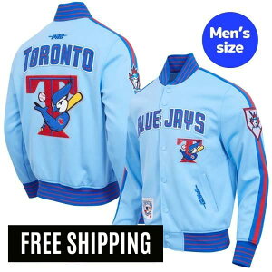 �y���������z MLB ���W���[���[�O �����Y �A�E�^�[ �W���P�b�g �X�^�W���� �o�[�V�e�B�W���P�b�g �v���X�^���_�[�h Pro Standard �g�����g�E�u���[�W�F�C�Y TORONTO BLUE JACKETS COOPERSTOWN LOGO PRO GAME DAY