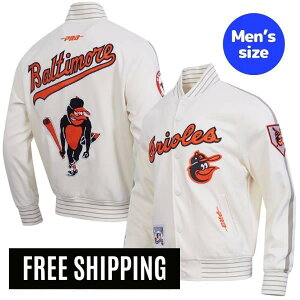 �y���������z MLB ���W���[���[�O �����Y �A�E�^�[ �W���P�b�g �X�^�W���� �o�[�V�e�B�W���P�b�g �v���X�^���_�[�h Pro Standard ����q�V �{���e�B���A�E�I���I�[���Y BALTIMORE ORIOLES COOPERSTOWN LOGO