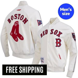 �y���������z MLB ���W���[���[�O �����Y �A�E�^�[ �W���P�b�g �X�^�W���� �o�[�V�e�B�W���P�b�g �v���X�^���_�[�h Pro Standard �g�c���� �{�X�g���E���b�h�\�b�N�X BOSTON RED SOX COOPERSTOWN LOGO PRO G