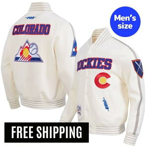 �y���������z MLB ���W���[���[�O �����Y �A�E�^�[ �W���P�b�g �X�^�W���� �o�[�V�e�B�W���P�b�g �v���X�^���_�[�h Pro Standard �R�����h�E���b�L�[�Y COLORADO ROCKIES COOPERSTOWN LOGO PRO GAME DAY DOUBLE KN