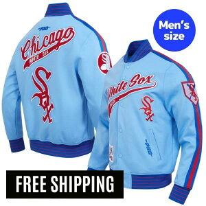 �y���������z MLB ���W���[���[�O �����Y �A�E�^�[ �W���P�b�g �X�^�W���� �o�[�V�e�B�W���P�b�g �v���X�^���_�[�h Pro Standard �V�J�S�E�z���C�g�\�b�N�X CHICAGO WHITE SOX COOPERSTOWN LOGO PRO GAME DAY DO