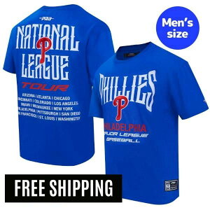 �y���������z MLB ���K�i �����Y T�V���c �����g�b�v�X ���W���[���[�O �t�B���f���t�B�A�E�t�B���[�Y �v���X�^���_�[�h Pro Standard PHILADELPHIA PHILLIES CITY TOUR 2.0 MEN'S COTTON JERSEY DROP SHOULDER TOP T-SHIR