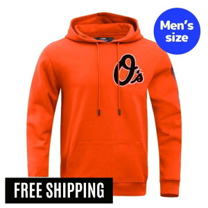 Pro Standard �v���X�^���_�[�h MLB �����Y �p�[�J�[ �g���[�i�[ �t�[�f�B�[ �����g�b�v�X �{���e�B���A�E�I���I�[���Y BALTIMORE ORIOLES CLASSIC CHENILLE MEN'S PULLOVER HOODIE ���W���[���[�O �y���������z