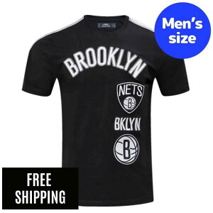 �y���������z Pro Standard �v���X�^���_�[�h NBA �����Y T�V���c �����g�b�v�X �u���b�N�����E�l�b�c BROOKLYN NETS RETRO CLASSIC STRIPED T-SHIRT