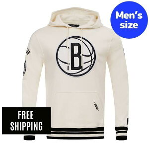 �y���������z Pro Standard �v���X�^���_�[�h NBA �����Y �p�[�J�[ �����g�b�v�X �t�[�f�B�[ �g���[�i�[ �u���b�N�����E�l�b�c BROOKLYN NETS RETRO CLASSIC HOODIE