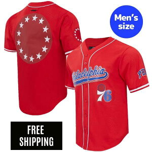 �y���������z NBA �A�C�e�� �����Y �W���[�W ���j�t�H�[���g�b�v �����g�b�v�X T�V���c Pro Standard �v���X�^���_�[�h �t�B���f���t�B�A�E�Z�u���e�B�V�N�T�[�Y PHILADELPHIA 76ers SCRIPT TAIL MEN'S MESH B