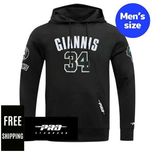 �y���������z NBA ���K�i �����Y �p�[�J�[ �g���[�i�[ �����g�b�v�X �t�[�f�B�[ �v���X�^���_�[�h Pro Standard �~���E�H�[�L�[�E�o�b�N�X MILWAUKEE BUCKS GIANNIS ANTETOKOUNMPO #34 CLASSIC PNN MEN'S HOODIE