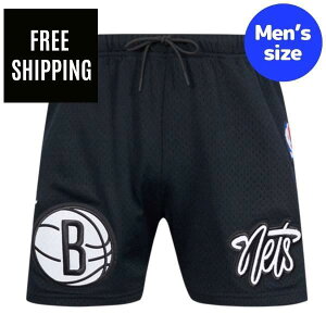 �y���������z�y���K�i�z NBA �A�C�e�� �����Y �Z�p�� �W���[�W �n�[�t�p���c �V���[�g�p���c �V���[�c �{�g���X �v���X�^���_�[�h Pro Standard �u���b�N�����E�l�b�c BROOKLYN NETS SOUVENIR MEN'S MESH SH