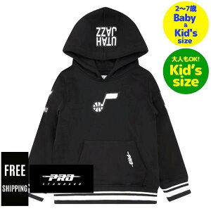 �y���������z NBA �A�C�e�� �L�b�Y�p�p�[�J�[ �q���p�����g�b�v�X ���[�X �g���[�i�[ Pro Standard �v���X�^���_�[�h UTAH JAZZ RETRO CLASSIC BOYS RIB PULLOVER HOODIE
