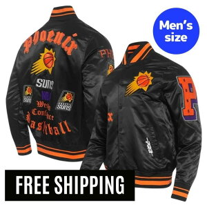 Pro Standard �v���X�^���_�[�h NBA ���K�i �����Y �X�^�W���� �i�C�����W���P�b�g �A�E�^�[ �W�����p�[ �t�F�j�b�N�X�E�T���Y PHOENIX SUNS OLD ENGLISH MEN'S LOGO SATIN JACKET �y���������z