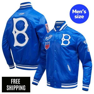 Pro Standard �v���X�^���_�[�h MLB �����Y �A�E�^�[ �X�^�W���� �W���P�b�g �u���b�N�����E�h�W���[�X ��J�ĕ� �R�{�R�L ���X�ؘN�� BROOKLYN DODGERS RETRO CLASSICS PRO SATIN YD RIB JACKET ��������