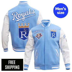 Pro Standard �v���X�^���_�[�h MLB �����Y �A�E�^�[ �X�^�W���� �W���P�b�g �J���U�X�V�e�B�E���C�����Y KANSAS CITY ROYALS RETRO CLASSIC RIB WOOL VARSITY JACKET ��������
