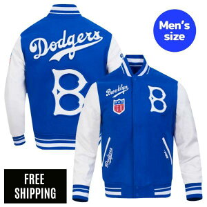 Pro Standard �v���X�^���_�[�h MLB �����Y �A�E�^�[ �X�^�W���� �W���P�b�g �u���b�N�����E�h�W���[�X ��J�ĕ� �R�{�R�L ���X�ؘN�� BROOKLYN DODGERS RETRO CLASSIC RIB WOOL VARSITY JACKET ��������