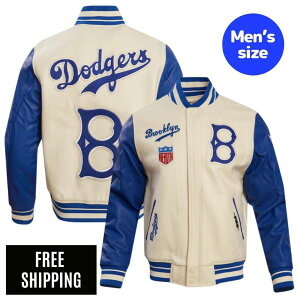 Pro Standard �v���X�^���_�[�h MLB �����Y �A�E�^�[ �X�^�W���� �W���P�b�g �u���b�N�����E�h�W���[�X ��J�ĕ� �R�{�R�L ���X�ؘN�� BROOKLYN DODGERS RETRO CLASSIC RIB WOOL VARSITY JACKET ��������