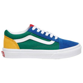 【送料無料+割引クーポン】 Vans ヴァンズ バンズ 【キッズ（4-7歳用/16.5-21.0cm）】 Vans Old Skool（Blue/Green/Yellow） スニーカー 靴 シューズ 入園入学 通園通学