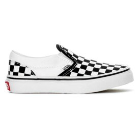 【送料無料+割引クーポン】 Vans ヴァンズ バンズ 【キッズ（4-7歳用/16.5-21.0cm）】 Vans Classic Slip On（Black/White Checkerboard） スニーカー 靴 シューズ 入園入学