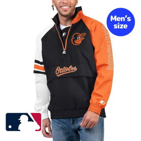 【送料無料+割引クーポン】 MLBオフィシャル メンズ ウィンドブレーカー アウタージャケット Baltimore Orioles Elite Raglan Jacket ボルティモア・オリオールズ