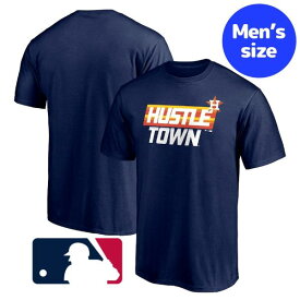 【送料無料+割引クーポン】 MLBオフィシャル メンズ 長袖Tシャツ ロンT トップス Navy ヒューストン・アストロズ Houston Astros Hometown Collection Long Ball T-Shirt