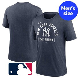 【送料無料+割引クーポン】 MLBオフィシャル ナイキ nike メンズ Tシャツ 半袖トップス Heather Navy ニューヨーク・ヤンキース New York Yankees Swing Big T-Shirt