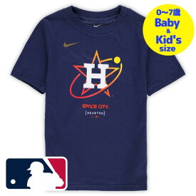 【送料無料+割引クーポン】【ベビー・キッズサイズ（0-7歳用）】 MLB公式 NIKE ナイキベビー キッズ 子供用Tシャツ 半袖トップス Navy ヒューストン・アストロズ Houston Astros City Connect T-Shirt