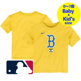 【送料無料+割引クーポン】【ベビー・キッズサイズ（0-7歳用）】 MLB公式 NIKE ナイキベビー キッズ 子供用Tシャツ 半袖トップス Gold 吉田正尚 ボストン・レッドソックス Boston Red Sox T-Shirt
