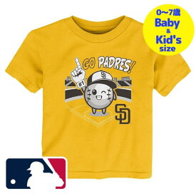 【送料無料+割引クーポン】【ベビー・キッズサイズ（0-7歳用）】 MLB公式 ベビー キッズ 子供用Tシャツ 半袖トップス Gold ダルビッシュ有 サンディエゴ・パドレス San Diego Padres Branded Boy T-Shirt