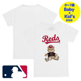 【送料無料+割引クーポン】【ベビー・キッズサイズ（0-7歳用）】 MLBオフィシャル ベビー キッズ 子供用Tシャツ 半袖トップス White シンシナティ・レッズ Cincinnati Reds Teddy Boy T-Shirt