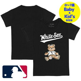 【送料無料+割引クーポン】【ベビー・キッズサイズ（0-7歳用）】 MLBオフィシャル ベビー キッズ 子供用Tシャツ 半袖トップス Black シカゴ・ホワイトソックス Chicago White Sox Girl Teddy T-Shirt