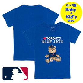 【送料無料+割引クーポン】【ベビー・キッズサイズ（0-7歳用）】 MLBオフィシャル ベビー キッズ 子供用Tシャツ 半袖トップス Royal 菊池雄星 トロント・ブルージェイズ Toronto Blue Jays Teddy Boy T-Shirt