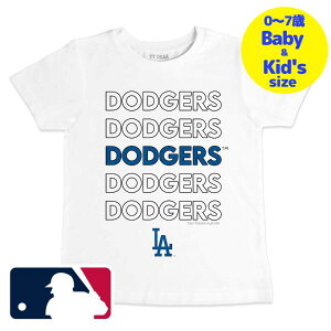 �y���������z�y�x�r�[�E�L�b�Y�T�C�Y�i0-7�Ηp�j�z MLB���� �x�r�[ �L�b�Y �q���pT�V���c �����g�b�v�X White ��J�ĕ� �R�{�R�L ���T���[���X�E�h�W���[�X Los Angeles Dodgers Stacked T-Shirt