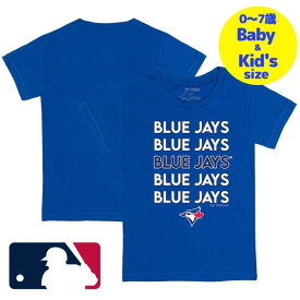 【送料無料+割引クーポン】【ベビー・キッズサイズ（0-7歳用）】 MLBオフィシャル ベビー キッズ 子供用Tシャツ 半袖トップス Royal 菊池雄星 トロント・ブルージェイズ Toronto Blue Jays Stacked T-Shirt