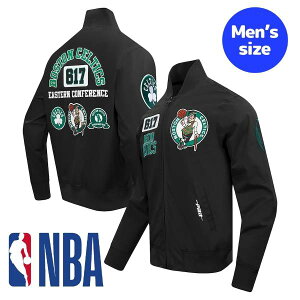 �y���������z NBA���� �����Y �A�E�^�[ �o�[�V�e�B�W���P�b�g �X�^�W���� �W�����p�[ �{�X�g���E�Z���e�B�b�N�X Boston Celtics Area Code Twill Jacket