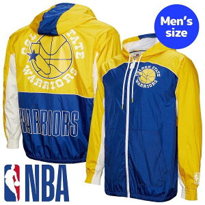 yz NBA Y EBhu[J[ AE^[ WPbg EHA[Y XetBEJ[ GS Warriors Hardwood Classics Big Shot Premium Windbreaker Jacket