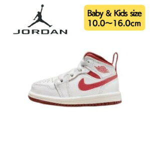 yz xr[ELbYi-16.0cmj nike iCL W[_ qpXj[J[ Jordan 1 Mid SE Shoes iWhite/Dune Red/Sail/Lobsterj j  V