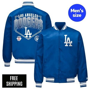 MLB ���T���[���X�E�h�W���[�X ��J�ĕ� �R�{�R�L ���X�ؘN�� �����Y �X�^�W���� �W���P�b�g Starter �X�^�[�^�[ ���W���[���[�O LOS ANGELES DODGERS HOMEPLATE PRINTED GRAPHIC SATIN VARSITY JACKET ��������