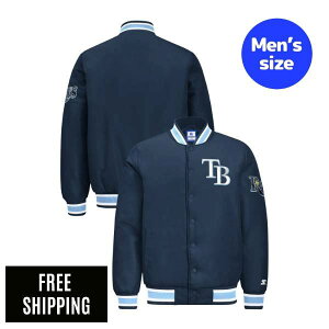 MLB �^���p�x�C�E���C�Y ���W���[���[�O �����Y �X�^�W���� �W���P�b�g Starter �X�^�[�^�[ TAMPA BAY RAYS GAME DAY SATIN VARSITY JACKET ��������