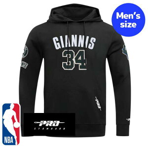 �y���������z NBA���� ���K�i �����Y �p�[�J�[ �g���[�i�[ �����g�b�v�X �t�[�f�B�[ �v���X�^���_�[�h Pro Standard �~���E�H�[�L�[�E�o�b�N�X MILWAUKEE BUCKS GIANNIS ANTETOKOUNMPO #34 CLASSIC PNN MEN'S HOODIE