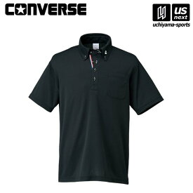 【新生活応援100円クーポン】コンバース【 CONVERSE 】 バスケットボール メンズ ボタンダウンシャツ ブラック【CB221402 ポロシャツ バスケット バスケ 部活 チーム 定番】[M便 1/1][取り寄せ][自社倉庫]
