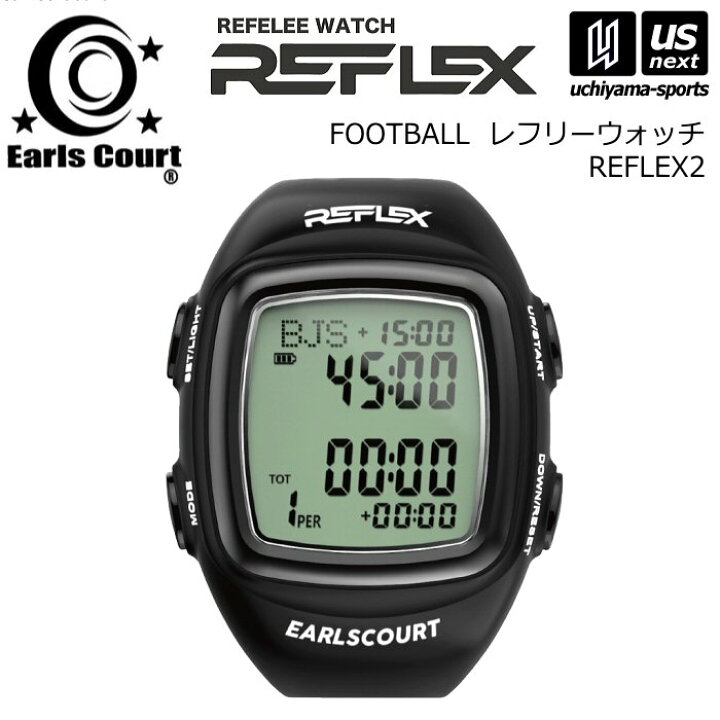 楽天市場】アールズコート【EARLSCOURT】サッカー レフリーウォッチ 